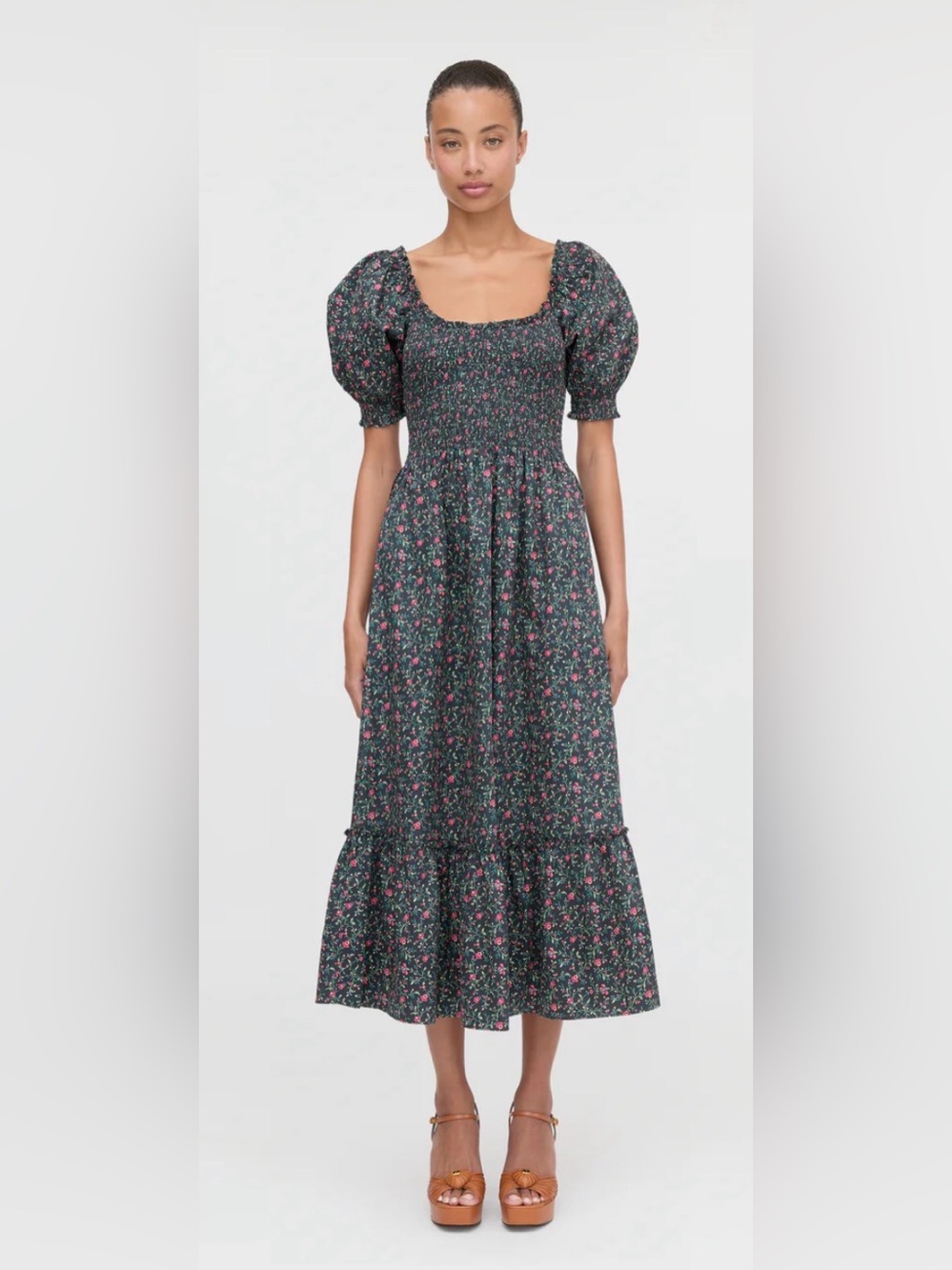 Hill House Louisa Nap Dress in Florentine Ditsy Size XL